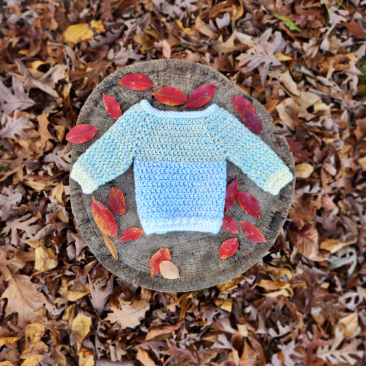 Multi Colored Newborn Baby Crochet Sweather