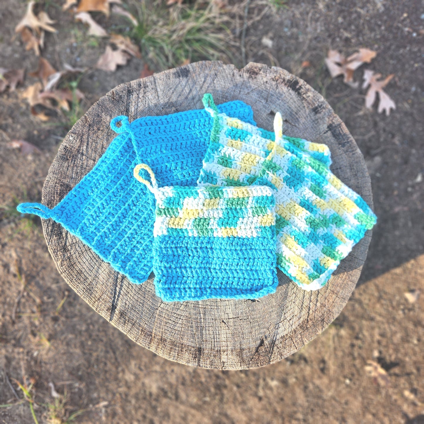 Crochet Wash Cloth Set